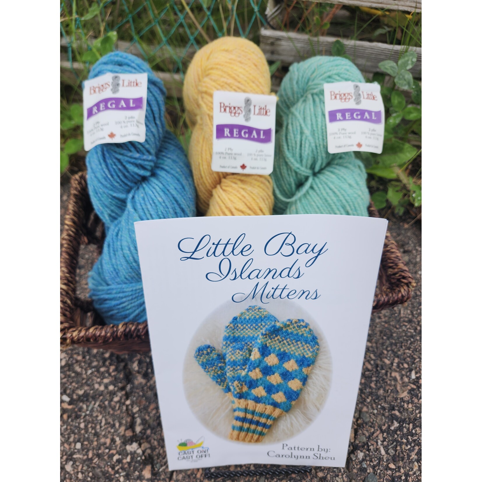 Briggs and Little Little Bay Islands Mittens Kit with Pattern