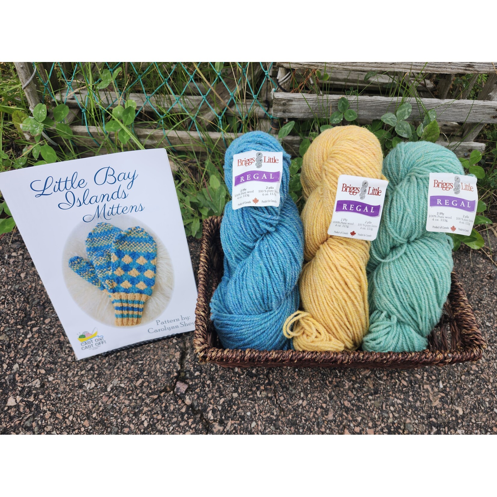 Briggs and Little Little Bay Islands Mittens Kit with Pattern