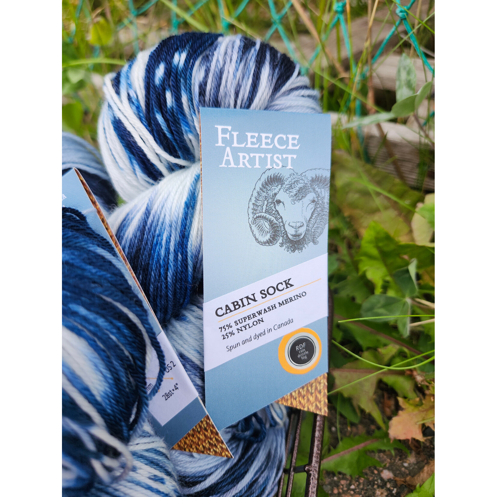 Fleece Artist - Cabin Sock - RDF (rain, drizzle, fog)