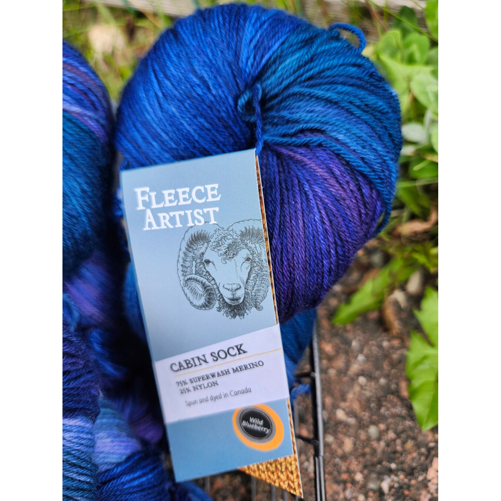 Fleece Artist - Cabin Sock - Wild Blueberry