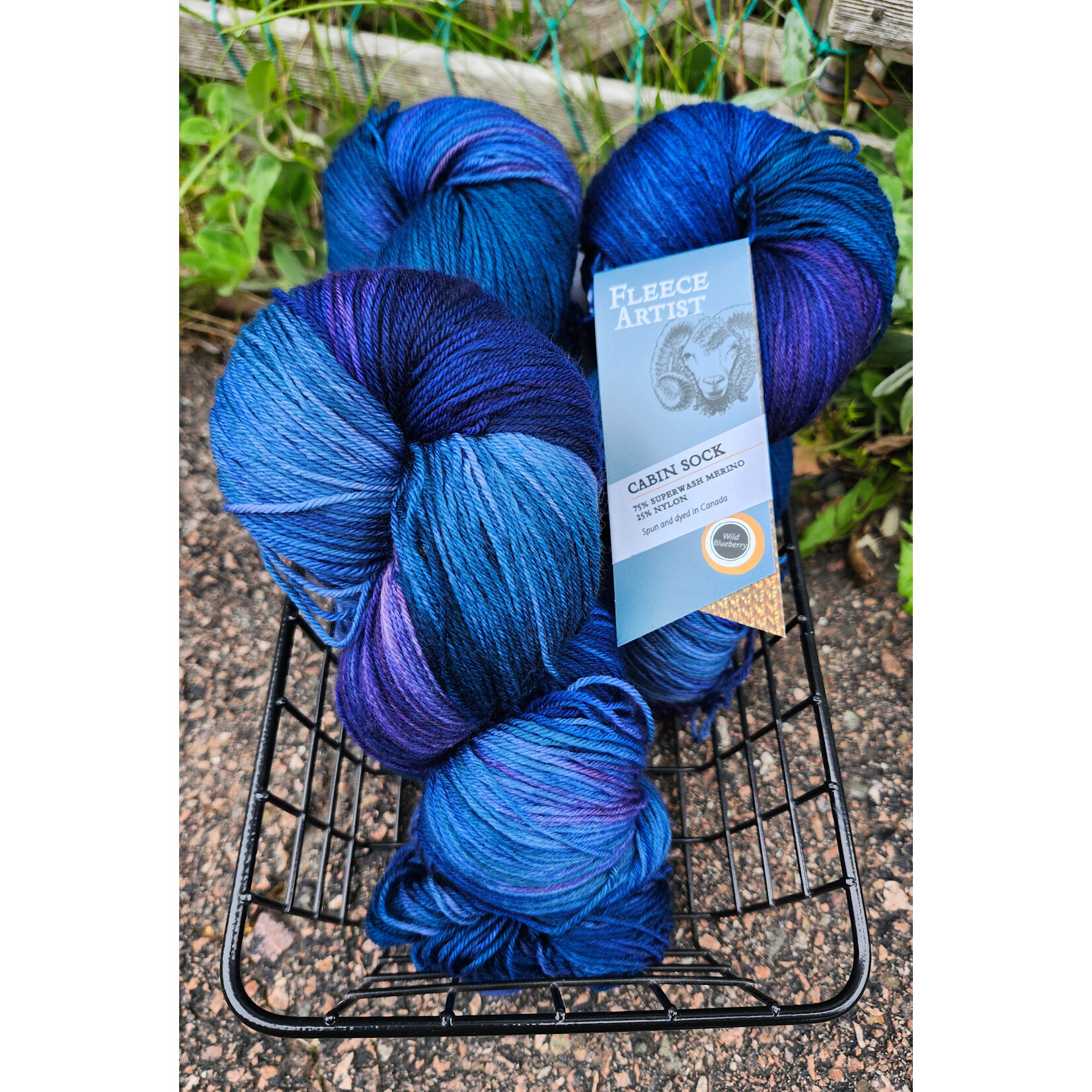 Fleece Artist - Cabin Sock - Wild Blueberry