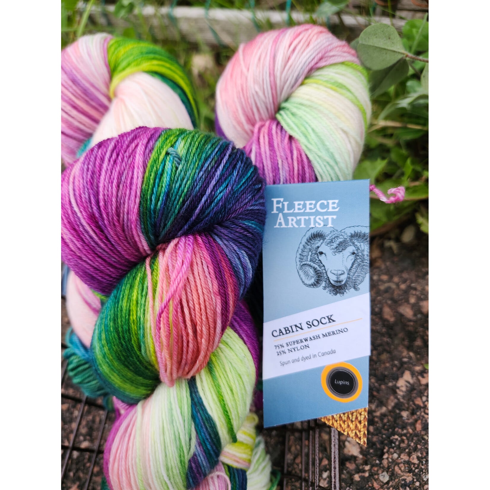 Fleece Artist - Cabin Sock - Lupins