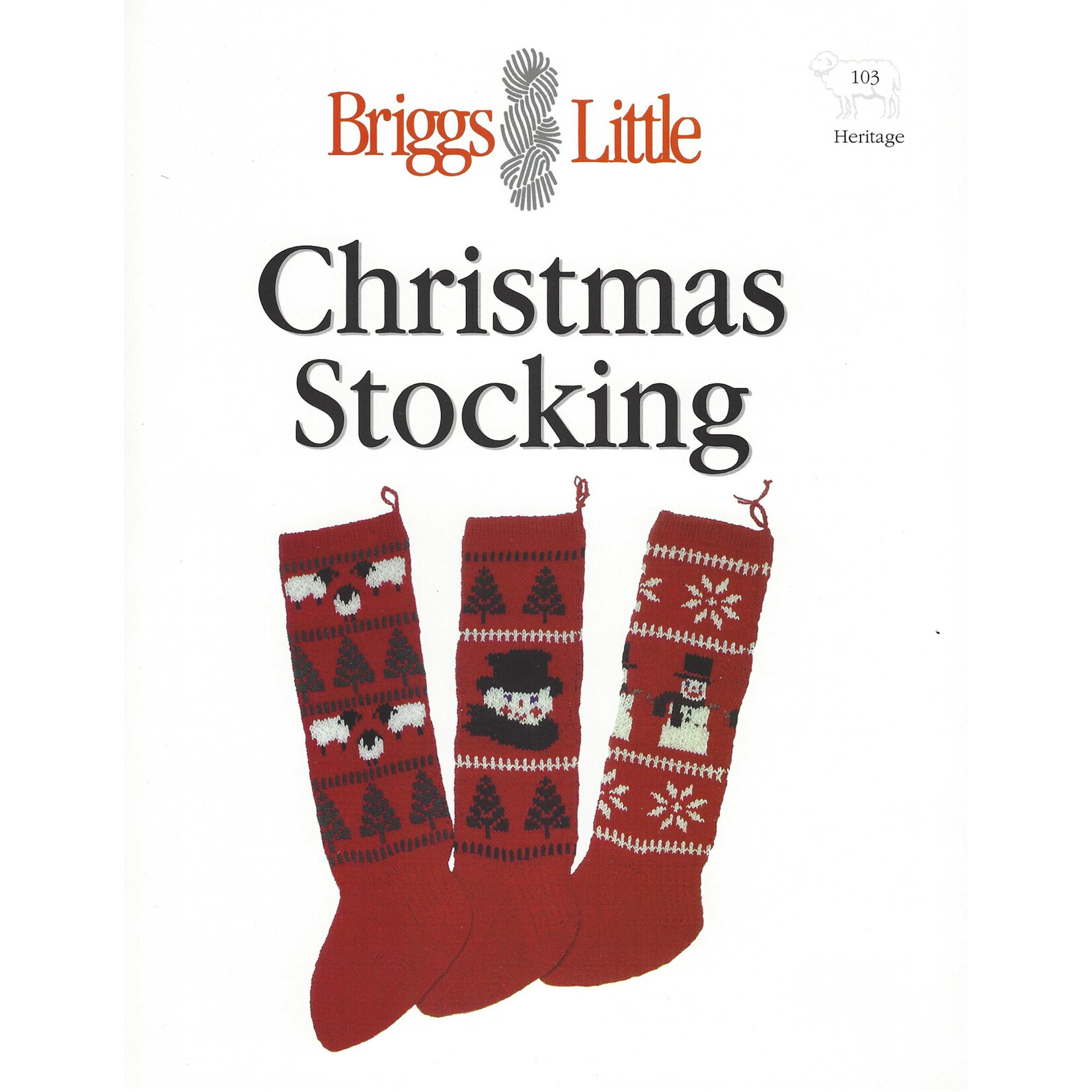 Briggs and Little Christmas Stocking 103 Pattern Booklet by Briggs & Little