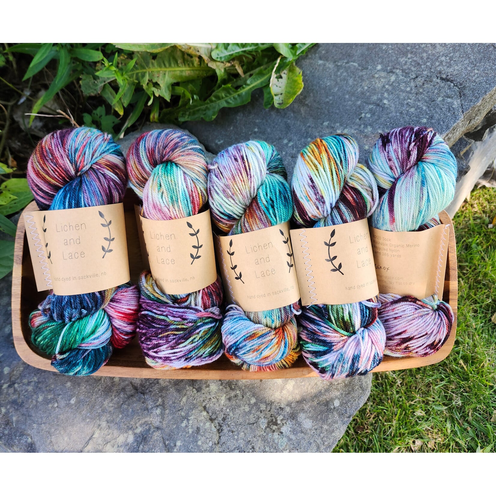 Lichen and Lace - Colour of the Month-  Limited Edition - 80/20 Sock - Equinox