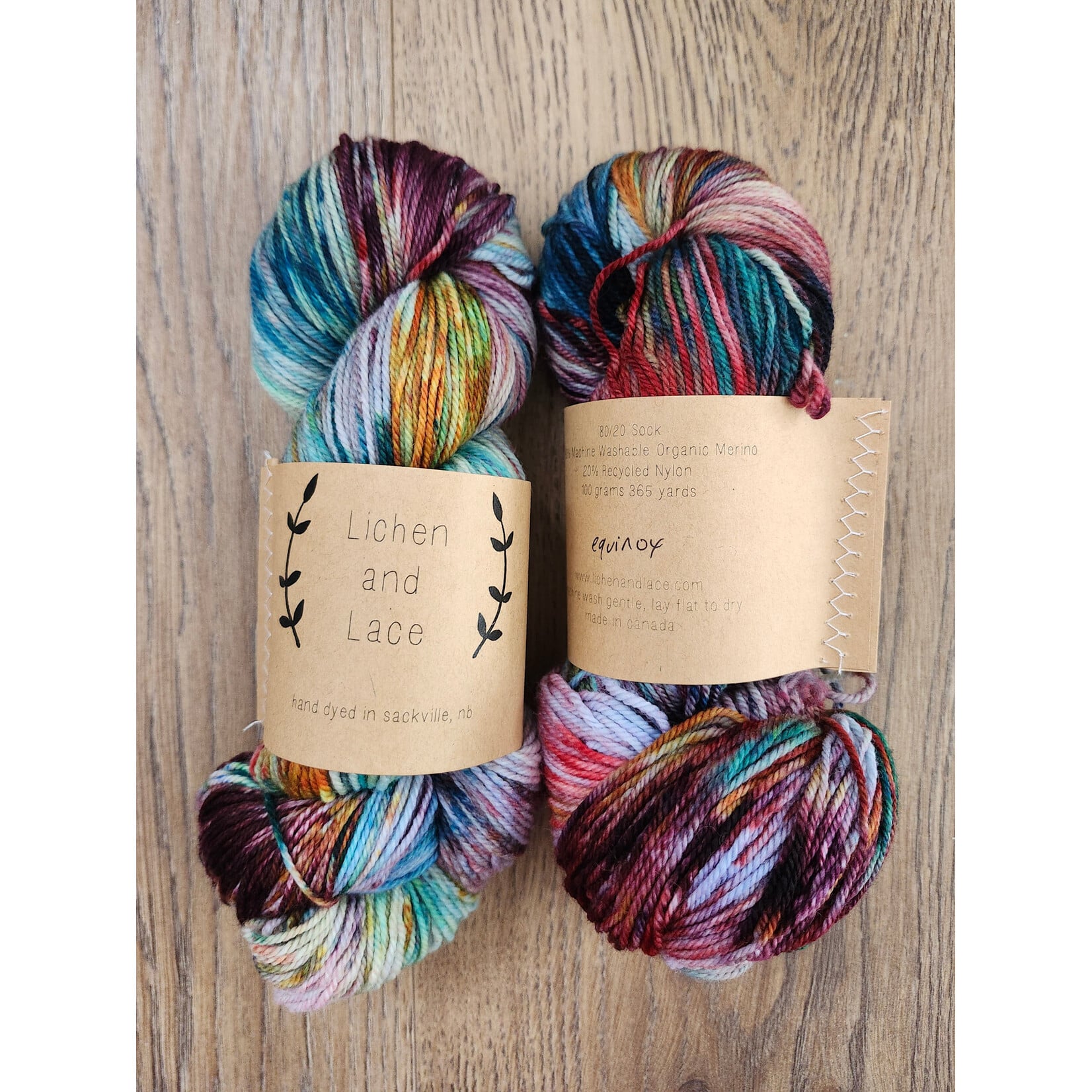Lichen and Lace - Colour of the Month-  Limited Edition - 80/20 Sock - Equinox