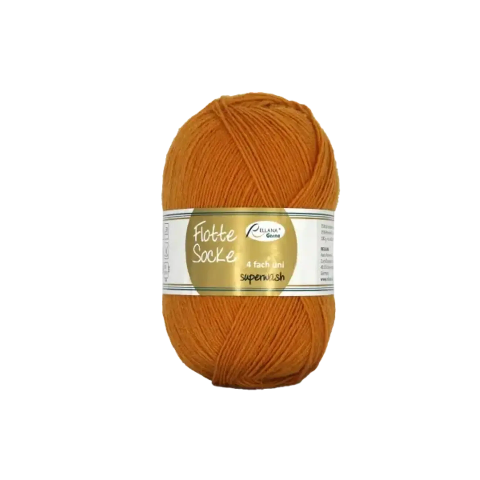 Rellana Garne - Flotte Socke UNI - 920 Mustard