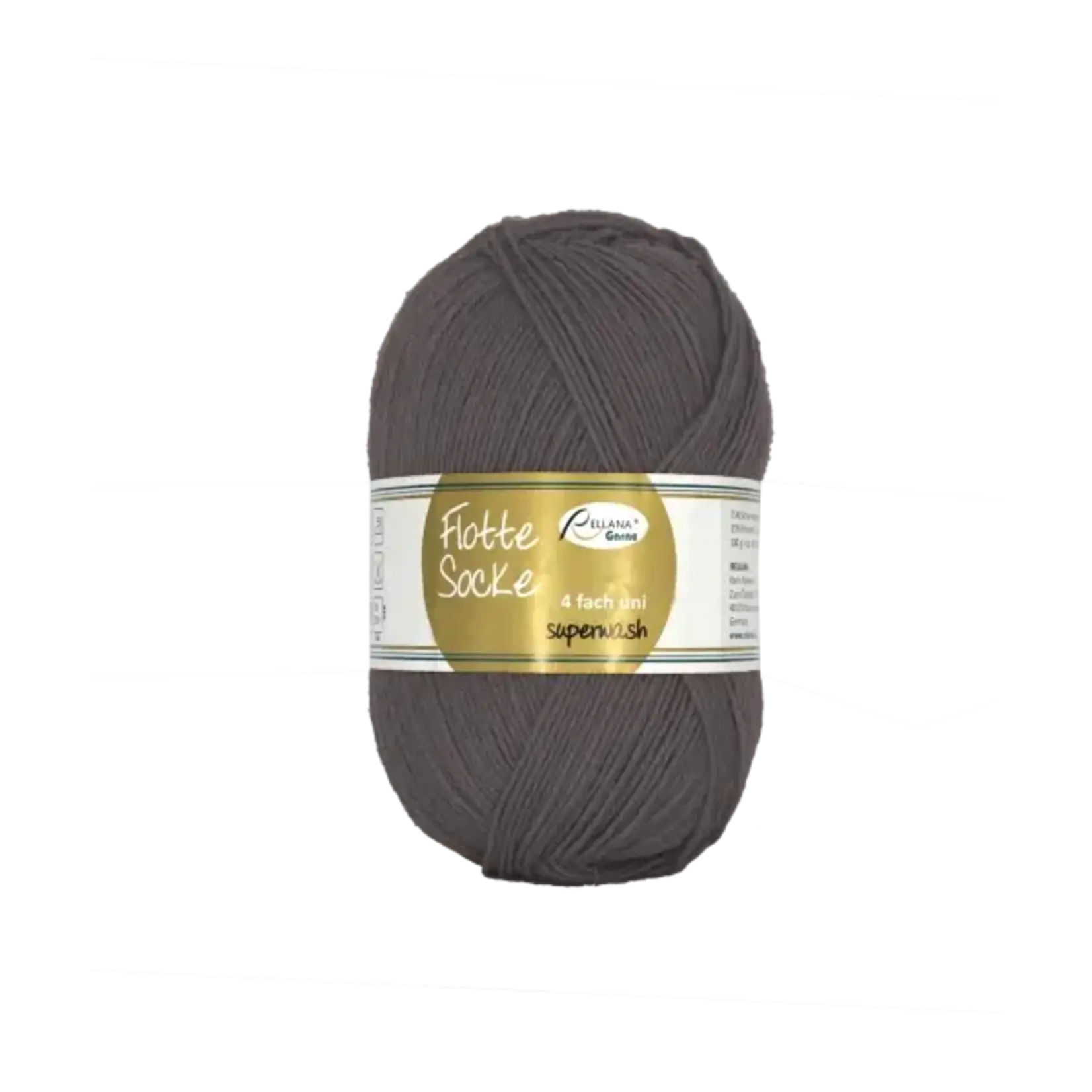 Rellana Garne - Flotte Socke UNI - 928 Chocolate