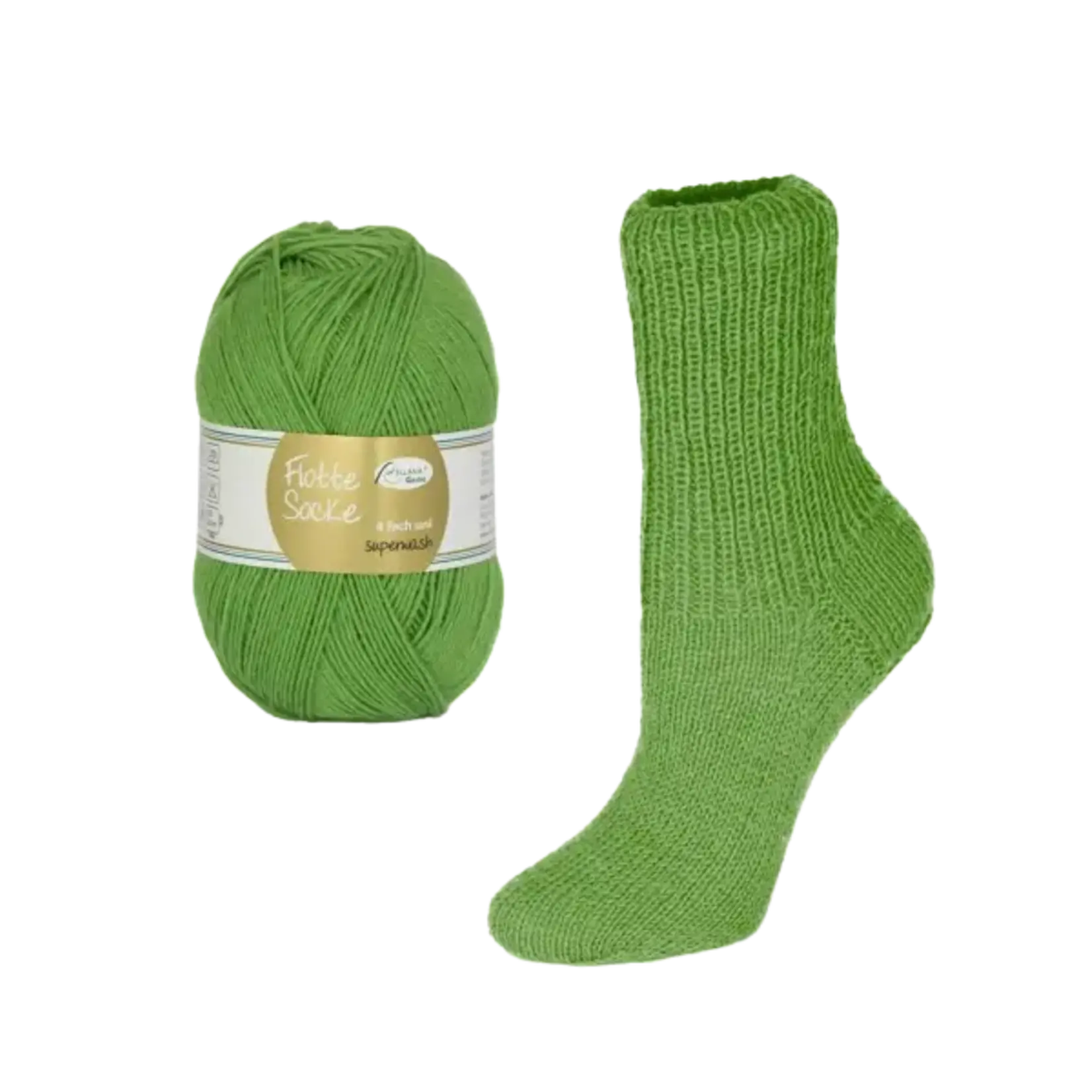 Rellana Garne - Flotte Socke UNI - 932 Apple Green