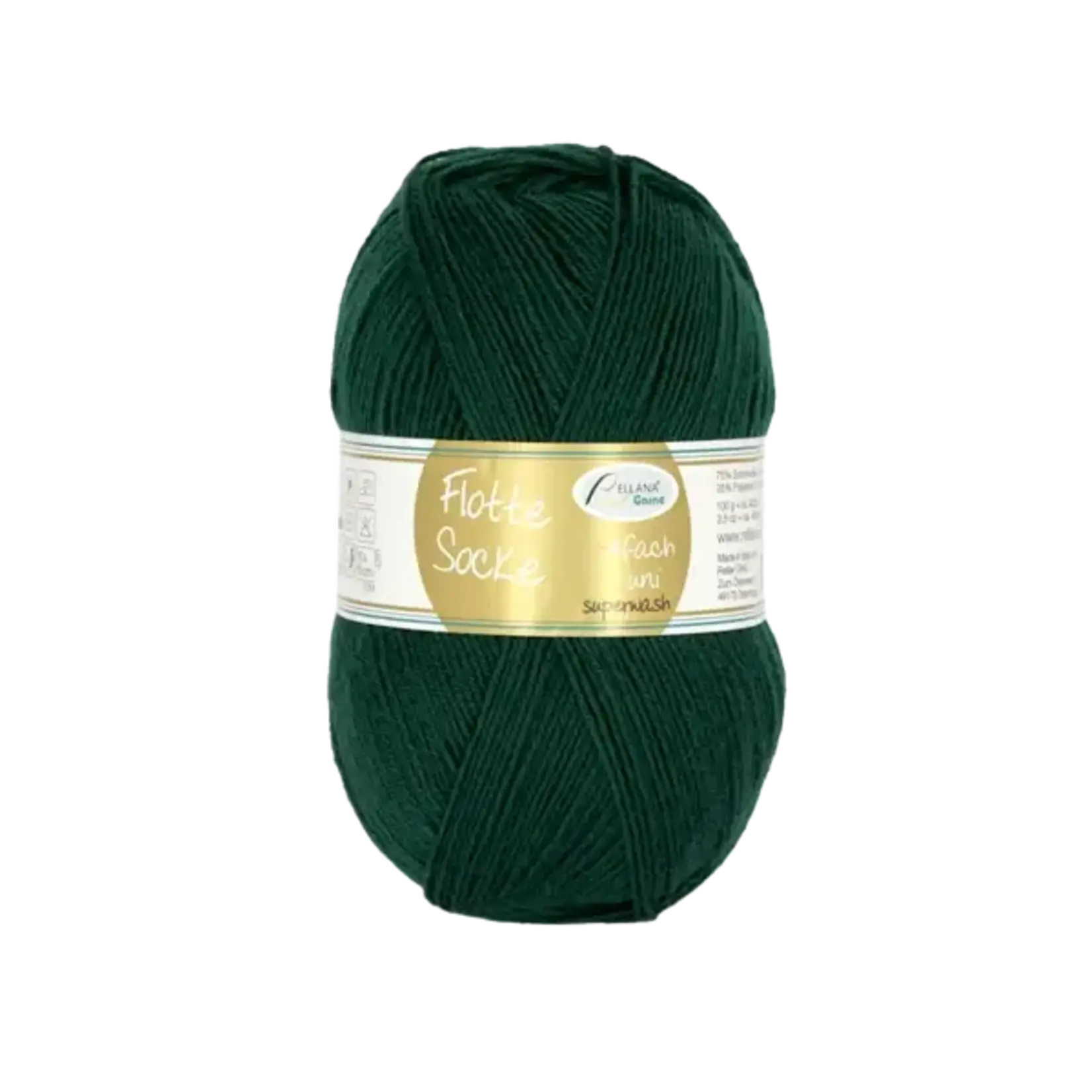 Rellana Garne - Flotte Socke UNI - 938 Fir Green