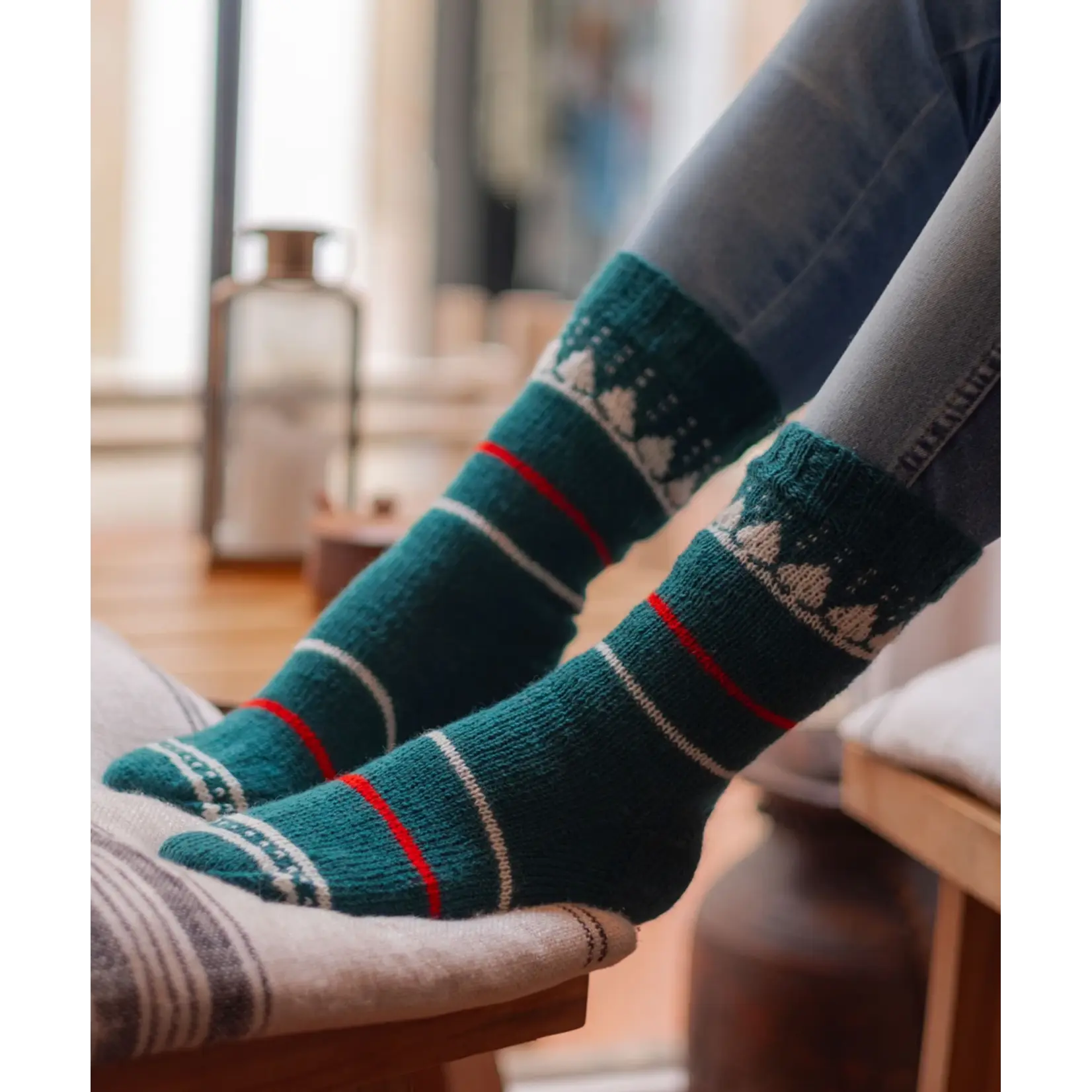 Rellana Garne - Flotte Socke UNI - 938 Fir Green