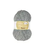 Rellana Garne - Flotte Socke Mouliné - 1641 Light Grey/Natural