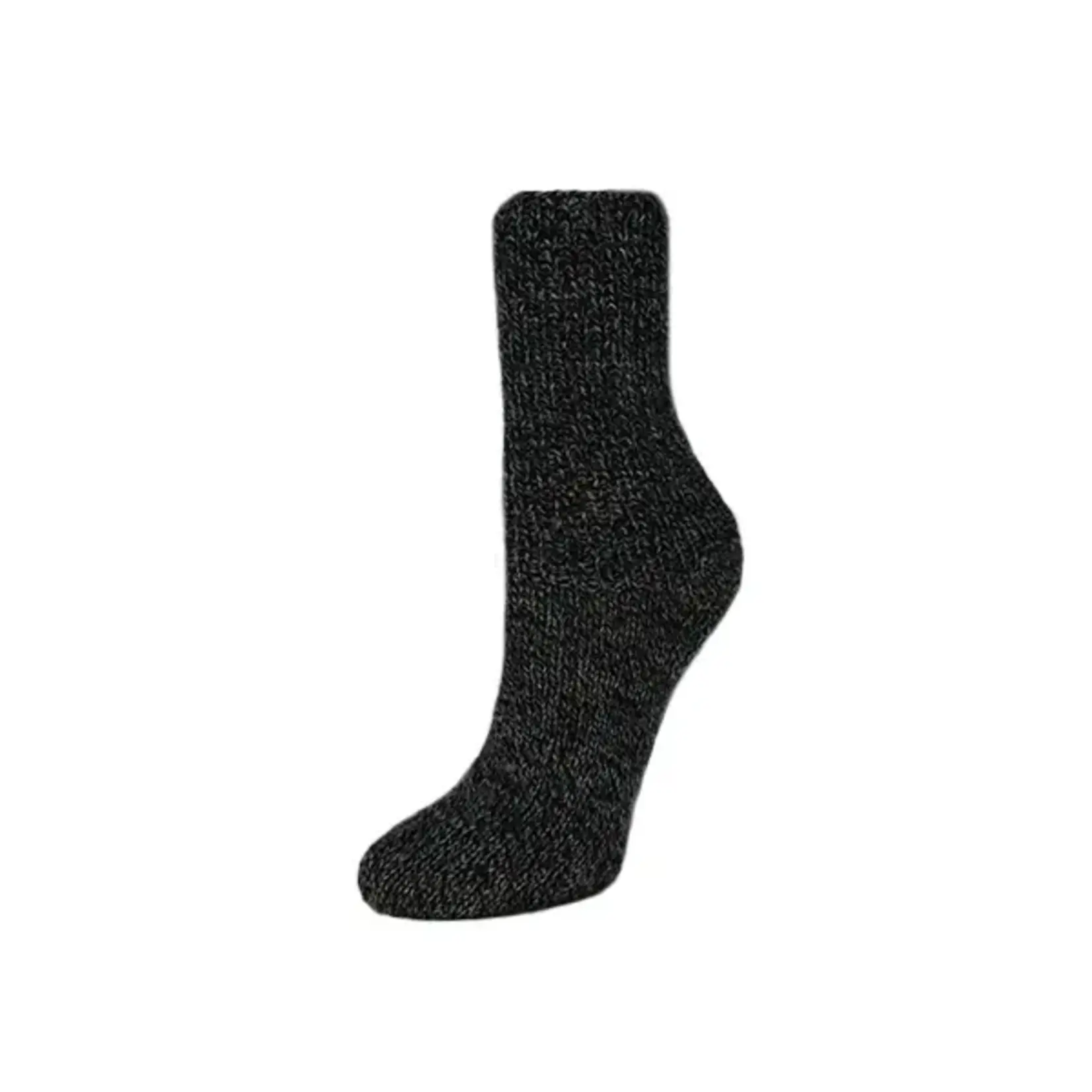 Rellana Garne - Flotte Socke Mouliné - 1643 Dark Grey/Black