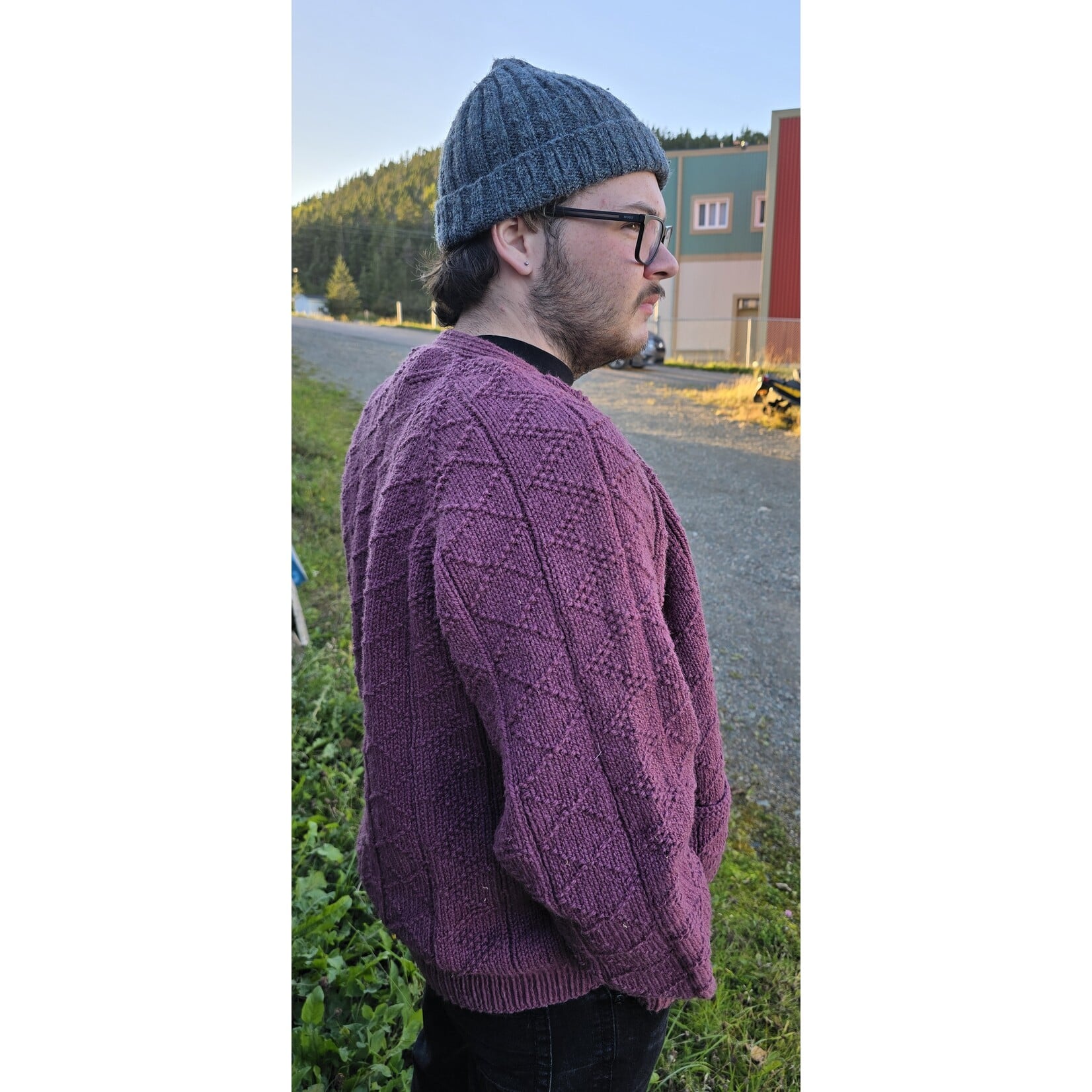BELOW Sweater Knitting Kit (Newfoundland Guernsey Cardigan)