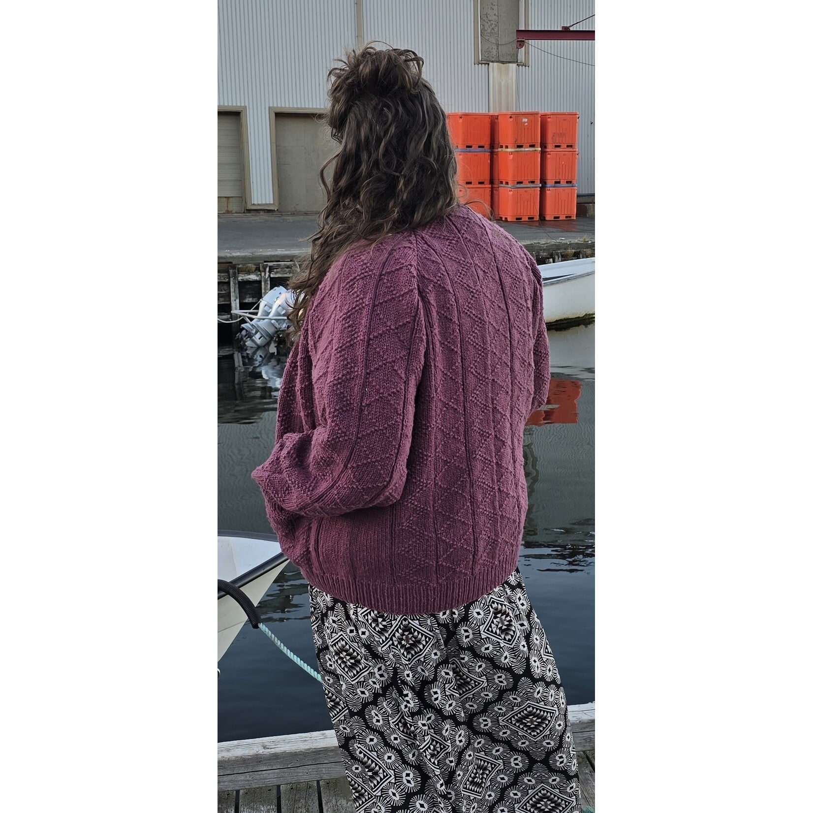 BELOW Sweater Knitting Kit (Newfoundland Guernsey Cardigan)