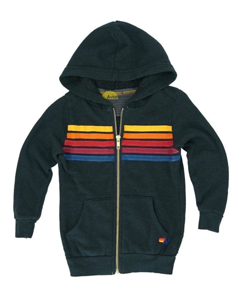 Aviator Nation Aviator Nation Kids 5-Stripe Stitch Hoodie