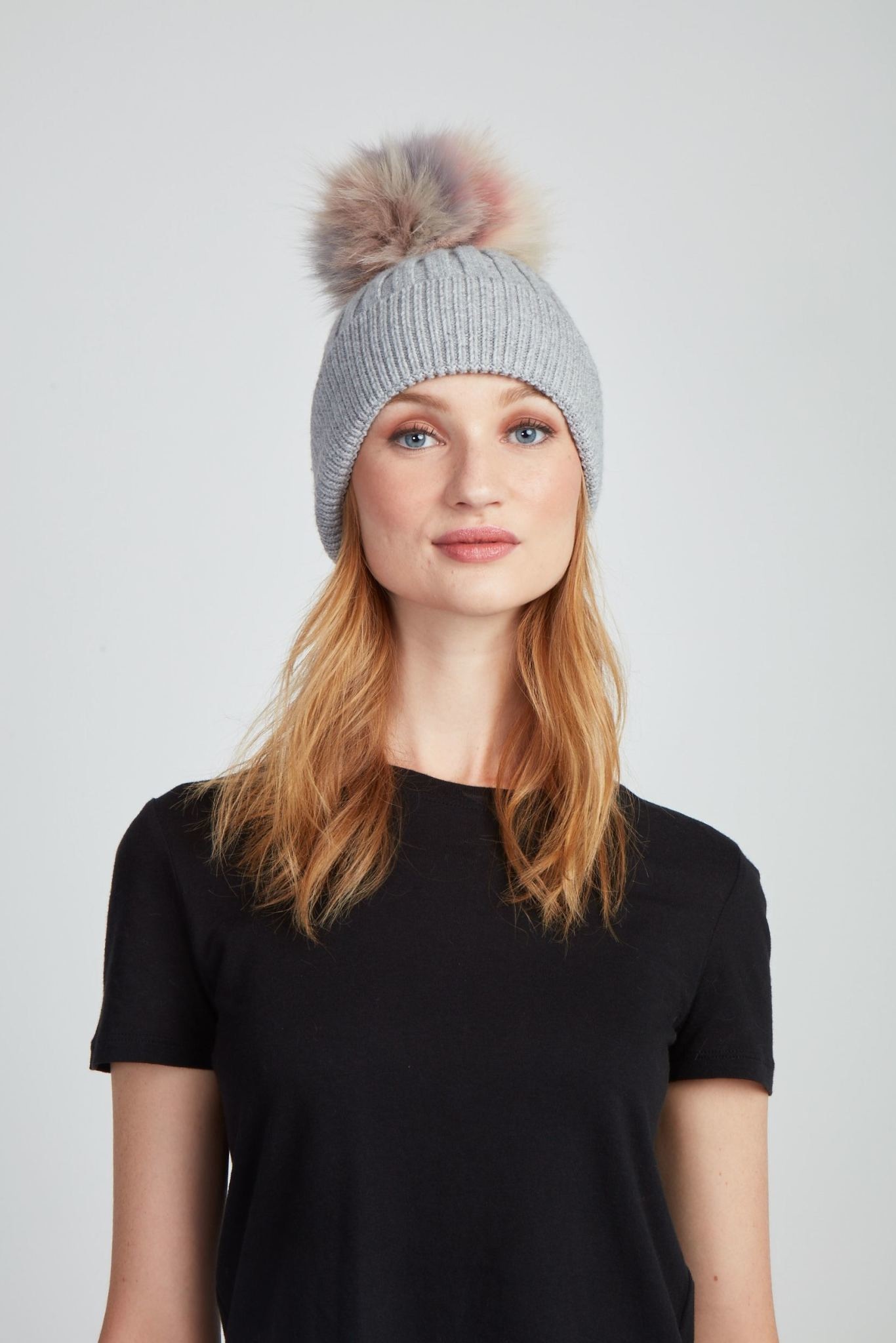 Jocelyn Knit Hat Grey Multi - Skipper 