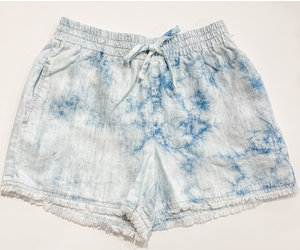 flowy denim shorts
