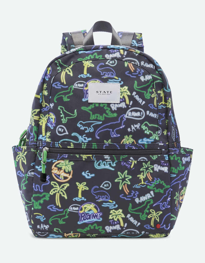 State Bags State Bags Kane Kids Backpack - Neon Dino