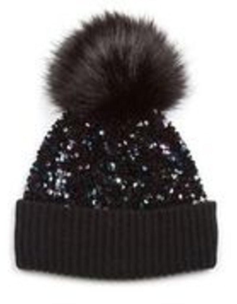 Jocelyn Jocelyn Kids Sequin Hat w Pom