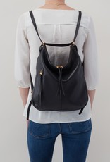 Hobo Merrin -Black Velvet Pebbled Hide Purse/Backpack