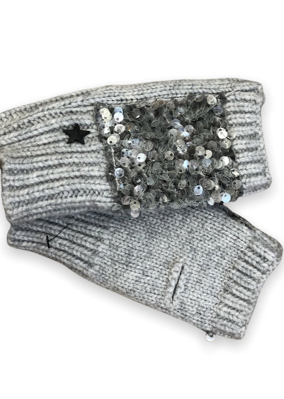 Jocelyn Jocelyn Kids Fingerless Mittens w Sequins