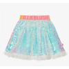 Billieblush Logo Waistband Tulle & Sequin Skirt