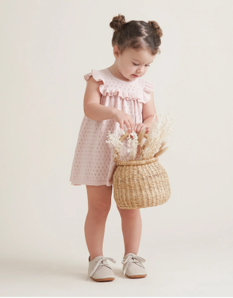 Elegant Baby Elegant Baby Pointelle Flutter Dress Set