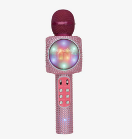 Trendtech Brands Trendtech Sing Along Pink Karaoke Mic with LED lights