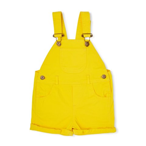 Dotty Dungarees Sunshine Yellow Shorts