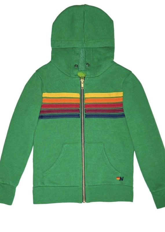 5 STRIPE HOODIE - NEON PINK - Aviator Nation