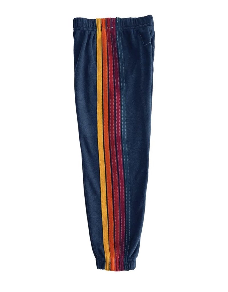 Aviator Nation Aviator Nation Kids 5 Stripe Sweatpant - Navy