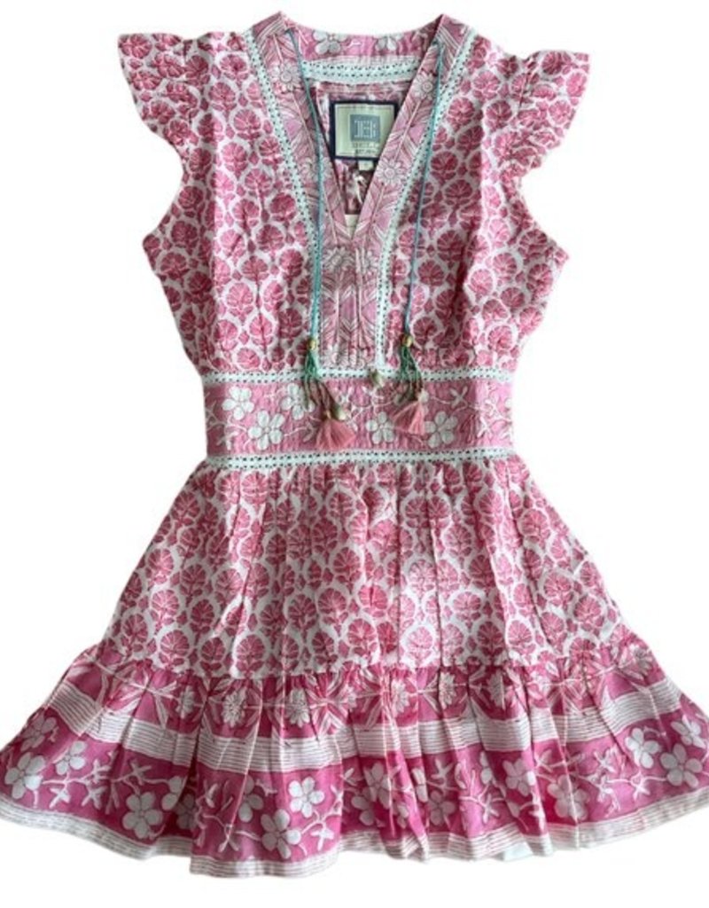 Bell Annabelle Mini Dress - Pink Floral - Skipper & Scout