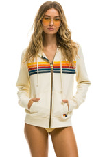 Aviator Nation Aviator Nation 5 Stripe Stitch Hoodie - Vintage White