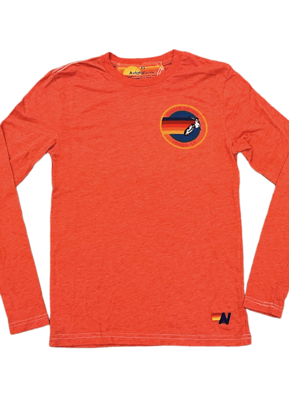 Aviator Nation Aviator Nation Long Sleeve Tee - Orange