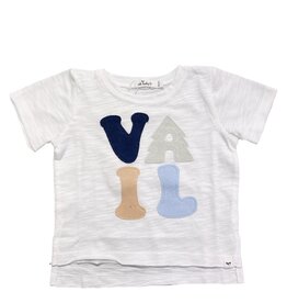 Oh Baby! Oh Baby! Vail SS Tee - Cream/Blue