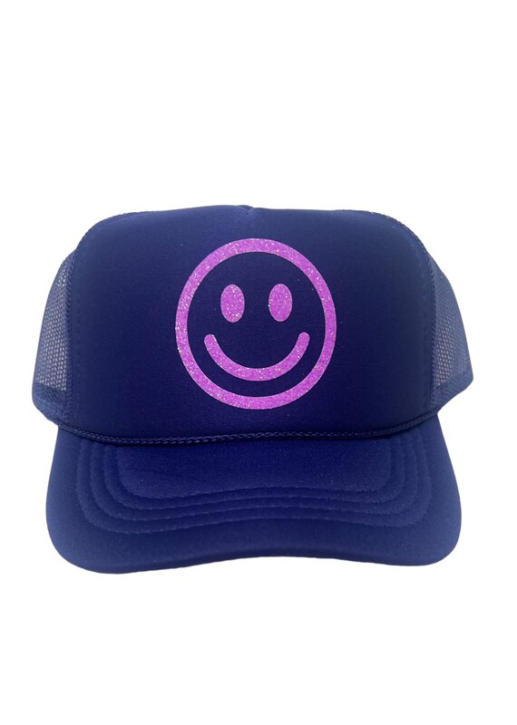 Arnie & Ollie Trucker- Purple Smiley