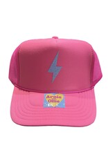 Arnie & Ollie Trucker- Neon Pink Bolt