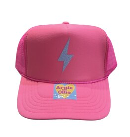 Arnie & Ollie Trucker- Neon Pink Bolt
