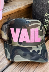 Arnie & Ollie Trucker- Camo Vail- Pink Glitter