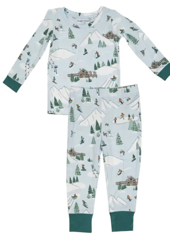 Angel Dear Angel Dear Winter Fun Skiing LS Loungewear Set