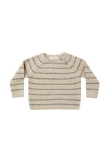 Quincy Mae Quincy Mae ACE KNIT SWEATER || BASIL STRIPE