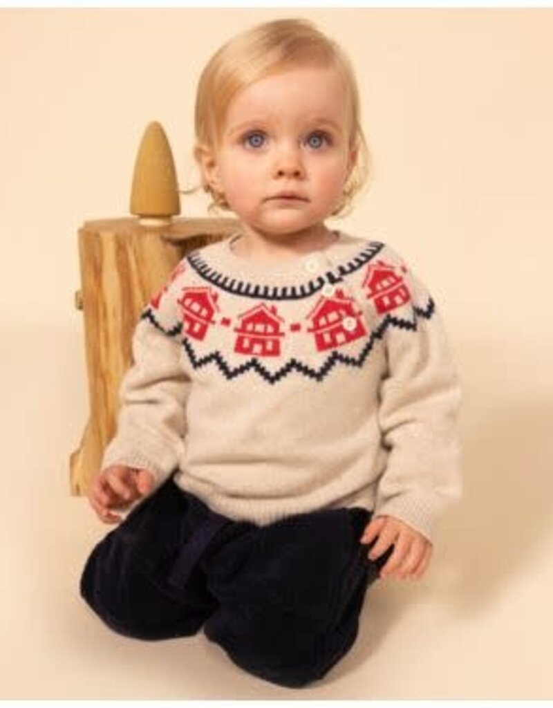 Petit Bateau Petit Bateau Leger Jacquard Sweater