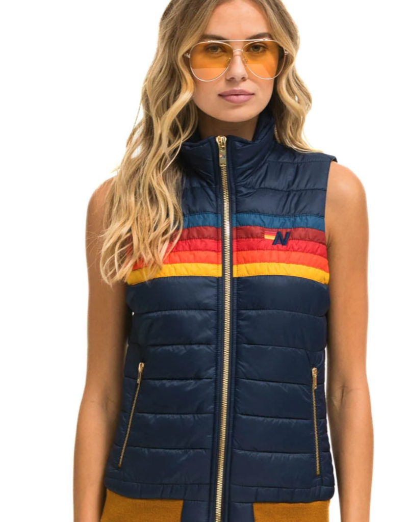 Aviator Nation Aviator Nation 5 Stripe Vest - Navy