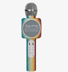 Trendtech Brands Trendtech Sing Along Bling Karaoke Mic with LED lights- Rainbow