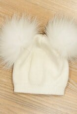 Melinas  Double Pom Angora Hat Kids (2-8 yrs)