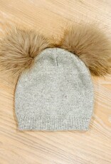 Melinas  Double Pom Angora Hat Kids (2-8 yrs)