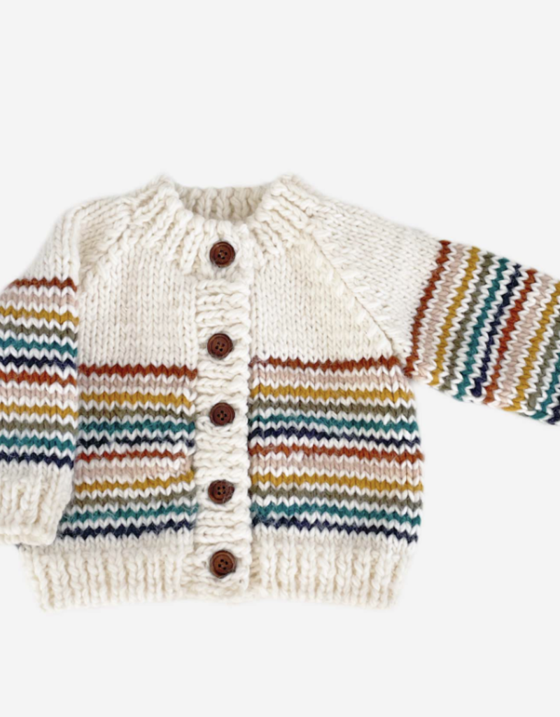 The Blueberry Hill The Blueberry Hill Rainbow Stripe Cardigan