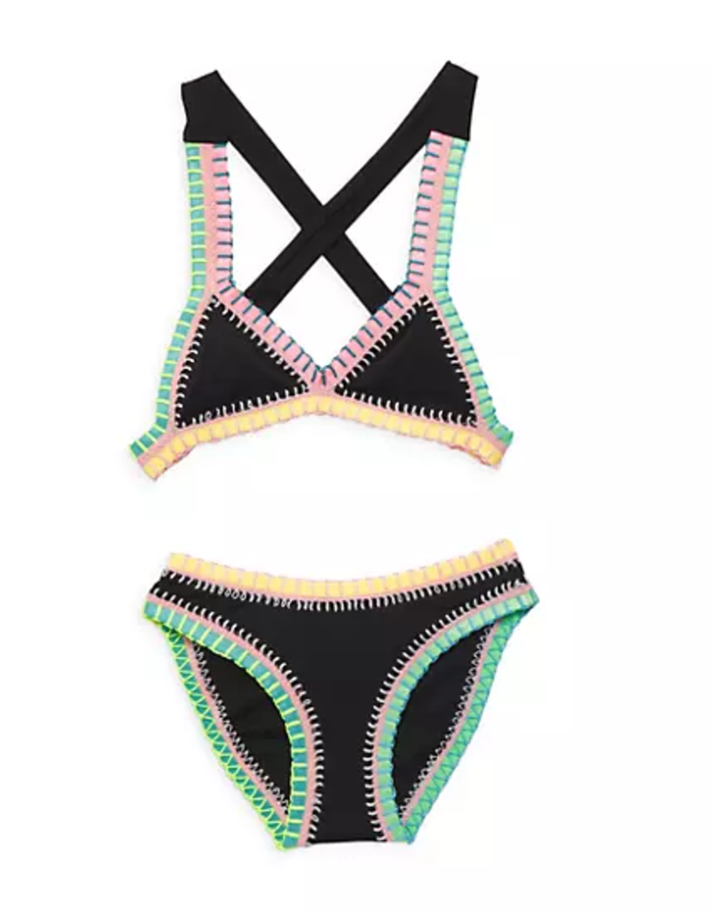 PILYQ PQ Swim Rainbow Stitch Bikini