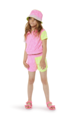 Billieblush Billieblush Allover Hearts Terry Polo & shorts SET