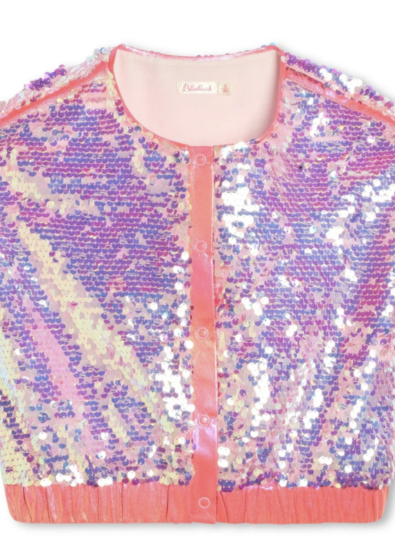 Billieblush Billieblush Sequin Snap Front Vest